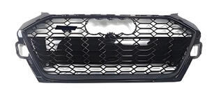 Audi A4 B9 2015–2024 RS-stijl voorgrille (2019-2024, zwart) foto 1