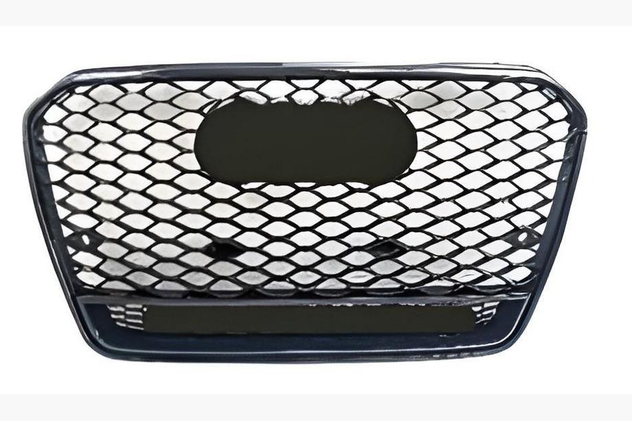 Audi A5 2007–2015 RS-style voorgrille met Quattro-opschrift (2011-2015, zwart) Foto 1