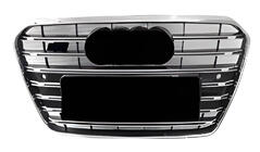 Audi A5 2007–2015 Voorgrille S-style (2011-2015, zwart met chroom) foto 1