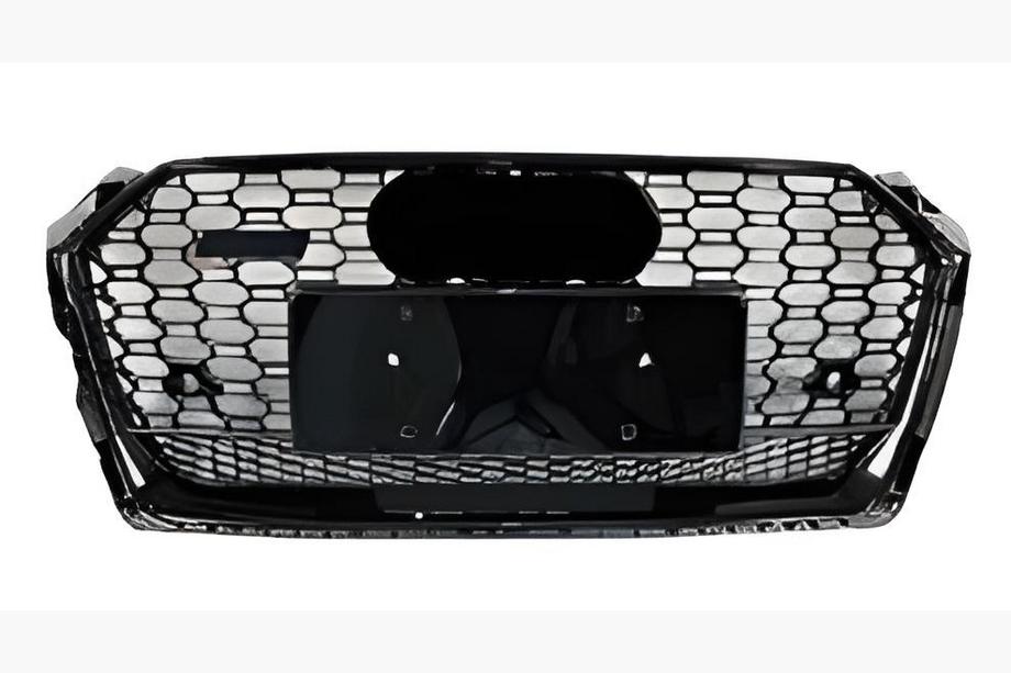 Audi A5 2016–2025 RS-style voorgrille met Quattro-logo (2016-2019, zwart) Image