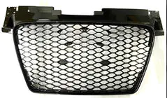 Audi TT 2006–2014 Voorgrille RS-style (zonder logo, 2008-2014, zwart) foto 1
