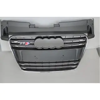 Voorgrille S-style (2008-2014, zwart met chroom)