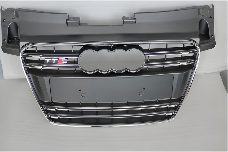 Audi TT 2006–2014 Voorgrille S-style (2008-2014, zwart met chroom) Foto 1