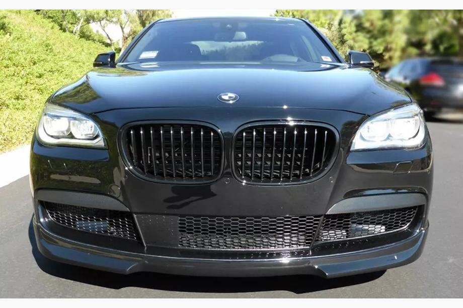 BMW 7 Serie F01/F02 2008–2015 Nierrooster 1 Bar (hoogglans zwart) Image
