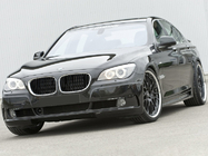 BMW 7 Serie F01/F02 2008–2015 Niergrille 1-bar (hoogglans zwart met chroomrand) foto 3