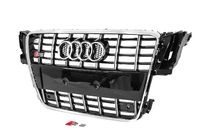 Audi A5 2007–2015 Radiateurgrille S-style (2007-2011, zwart met chroom) foto 2