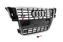 Audi A5 2007–2015 Radiateurgrille S-style (2007-2011, zwart met chroom) foto 3