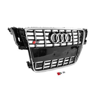 Radiateurgrille S-style (2007-2011, zwart met chroom) Audi A5 2007–2015 foto 3