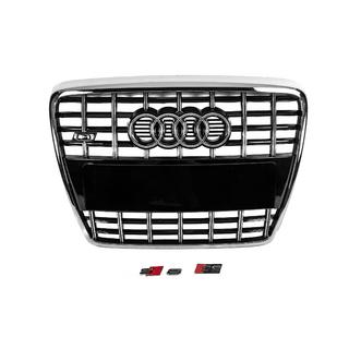 S-style voorgrille (zwart met chroom) foto 3