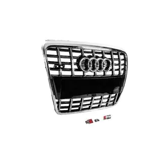S-style voorgrille (zwart met chroom) foto 4