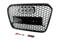 Audi A6 C7 2011–2017 Zwarte RS-style voorgrille (2011-2014) foto 3