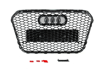 Audi A6 C7 2011–2017 Zwarte RS-style voorgrille (2011-2014) foto 4