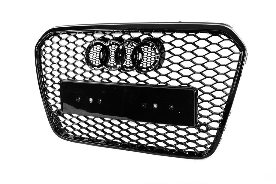 Audi A6 C7 2011–2018 Zwarte RS-style voorgrille (2011-2014) Foto 6