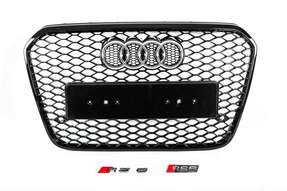 Audi A6 C7 2011–2017 Zwarte RS-style voorgrille (2011-2014) Image