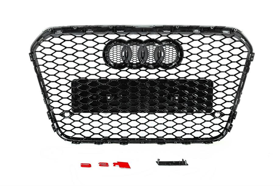 Audi A6 C7 2011–2018 Zwarte RS-style voorgrille (2011-2014) Foto 4