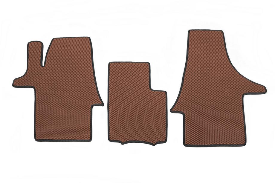 Volkswagen T6 2015–2024 EVA vloermatten (baksteenmotief, voor, 1+1) Image