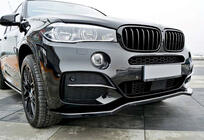BMW X5 F15 2013–2018 Frontlip spoiler DPT V-1 (voor M-Sport, hoogglans zwart) foto 3