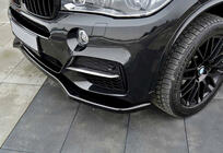 BMW X5 F15 2013–2018 Frontlip spoiler DPT V-1 (voor M-Sport, hoogglans zwart) foto 1