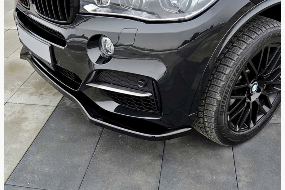 BMW X5 F15 2013–2018 Frontlip spoiler DPT V-1 (voor M-Sport, hoogglans zwart) Image