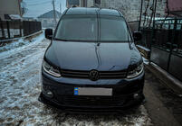Volkswagen Caddy 2010–2015 Voorbumper lipspoiler Niken Black (ABS) foto 2