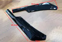 Volkswagen Caddy 2010–2015 Flap achterbumper flaps DPT (ABS) (2 stuks) (glanzend zwart) foto 11