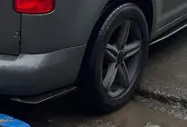 Volkswagen Caddy 2010–2015 Flap achterbumper flaps DPT (ABS) (2 stuks) (glanzend zwart) foto 1