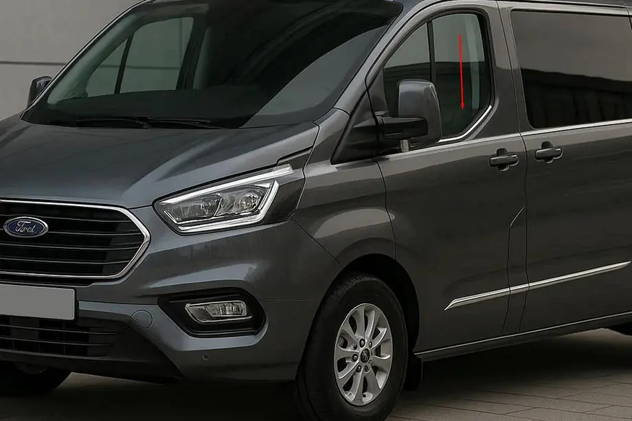 Ford Custom 2023– RVS raamomlijsting (2-delig) Image