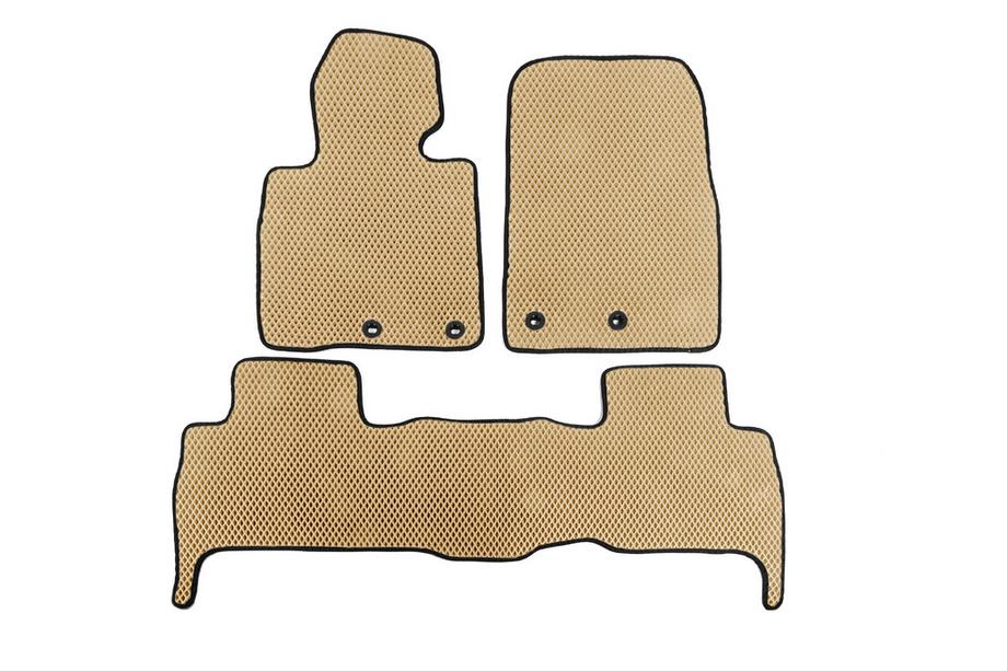 Toyota Land Cruiser 200 2007–2021 Polyurethaan EVA V-2 vloermatten (2012-2021, Beige) Image