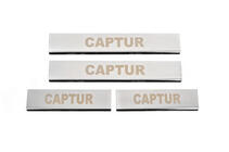 Renault Captur 2013–2019 Carmos dorpellijsten (set 4 stuks, RVS) foto 1