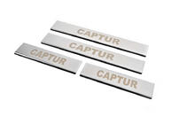 Renault Captur 2013–2019 Carmos dorpellijsten (set 4 stuks, RVS) foto 2
