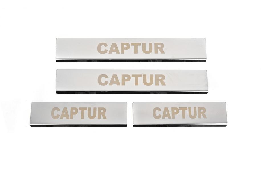 Renault Captur 2013–2019 Carmos dorpellijsten (set 4 stuks, RVS) Image
