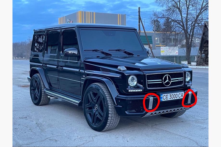 Mercedes G-klasse W463 1990–2018 RVS bumperinserts (2 stuks, AMG) Foto 2