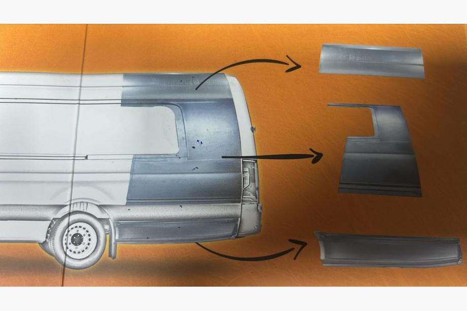 Mercedes Sprinter W906 2006–2018 Carrosserieverlengingsset Achterdeel Foto 40
