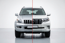 Toyota Land Cruiser Prado 120 2002–2009 Facelift kit voor Toyota Land Cruiser Prado 150 2017+ foto 1
