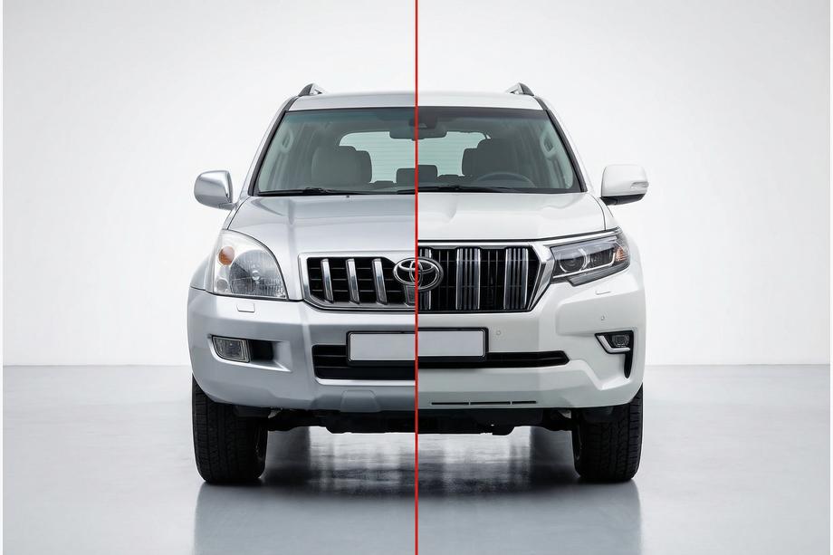 Toyota Land Cruiser Prado 120 2002–2009 Facelift kit voor Toyota Land Cruiser Prado 150 2017+ Image