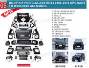 Mercedes G-klasse W463 1990–2018 Facelift kit voor W465 2025 G63 foto 78
