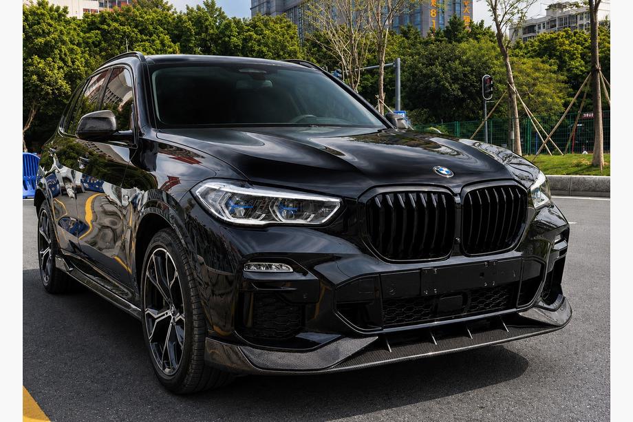 BMW X5 G05 2019–2026 Voorbumper lipspoiler Paradigm V-1 (2018-2022, echt carbon) Image