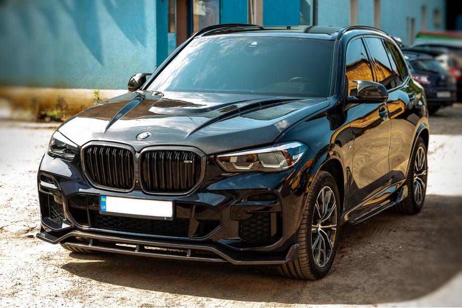 BMW X5 G05 2019–2026 Voorbumper lipspoiler Paradigm V-2 (2018-2022, echt carbon) Image