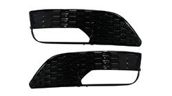 Audi A3 2012–2020 Mistlampgrilles RS-Style V-2 (2012-2016, 2 stuks, zwart) foto 3