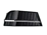 Audi A3 2012–2020 Mistlampgrilles S-Style V-2 (2016-2020, 2 stuks, Zwart) foto 2
