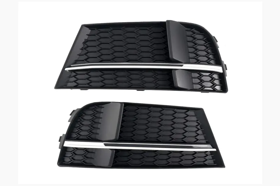 Audi A3 2012–2020 Mistlampgrilles S-Style V-2 (2016-2020, 2 stuks, Zwart) Image