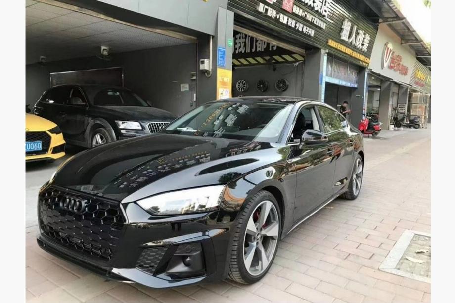 Audi A5 2016–2025 Mistlampgrilles met mistlampen RS-Style (Voor S-Line, 2020-2025, 2 stuks, Zwart) Image