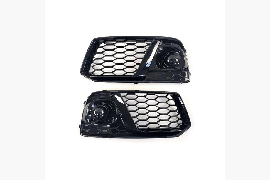 Audi Q5 2017–2025 Mistlamproosters met mistlampen RS-Style (2017-2020, 2 stuks, zwart) Image