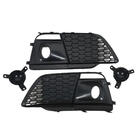 Audi Q5 2017–2025 Mistlampgrilles met mistlampen RS-Style (Sport, 2017-2020, 2 stuks, Zwart) foto 3