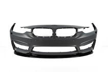 BMW 4 Serie F32/F33/F36 2012–2020 Voorbumperlip DPT Lip V-2 (voor M4, hoogglans zwart) foto 8