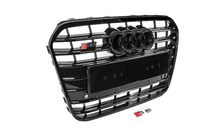 Audi A6 C7 2011–2017 Zwarte voorgrille met zwarte omlijsting S-style (2011-2014) foto 2
