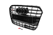 Audi A6 C7 2011–2017 Zwarte voorgrille met zwarte omlijsting S-style (2011-2014) foto 3