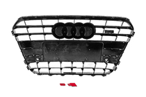 Audi A6 C7 2011–2017 Zwarte voorgrille met zwarte omlijsting S-style (2011-2014) foto 4