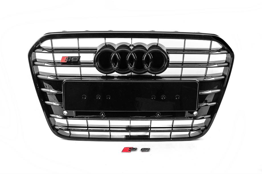 Audi A6 C7 2011–2017 Zwarte voorgrille met zwarte omlijsting S-style (2011-2014) Image