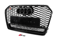 Audi A6 C7 2011–2017 Zwarte RS-style voorgrille met Quattro-opschrift (2014-2017) foto 2